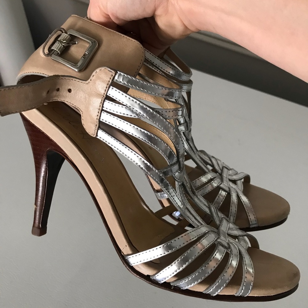 Gold Cole Haan Heels